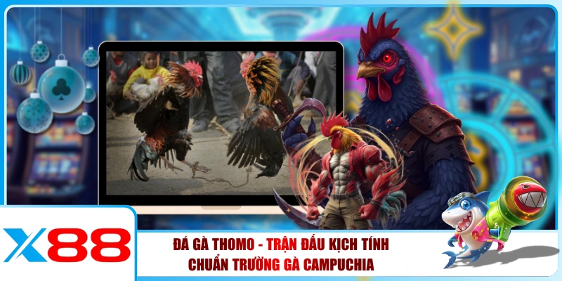 Đá Gà Thomo - Trận Đấu Kịch Tính Chuẩn Trường Gà Campuchia